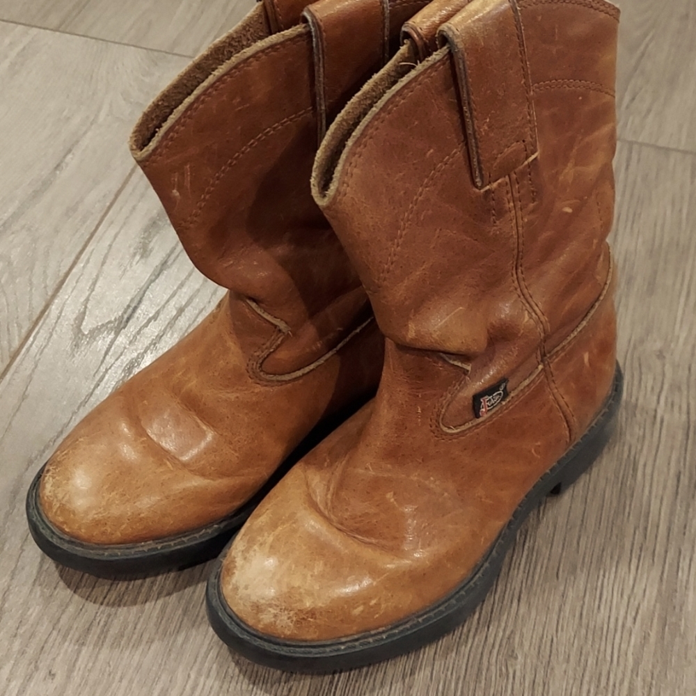 Justin Leather Toddler Boots